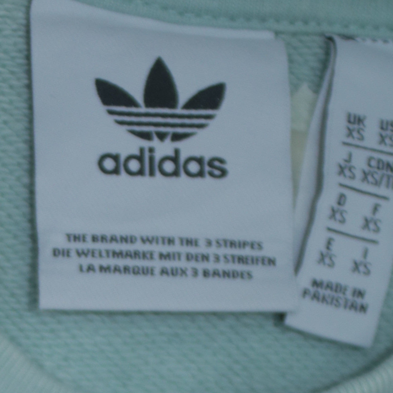 adidas Men's Green Trefoil Pullover Sweatshirt XS Regular Fit