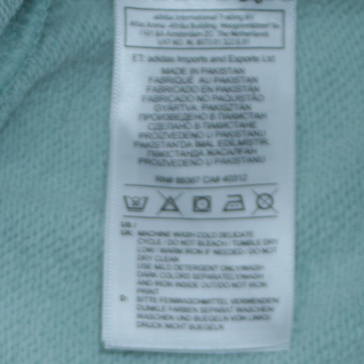 adidas Men's Green Trefoil Pullover Sweatshirt XS Regular Fit