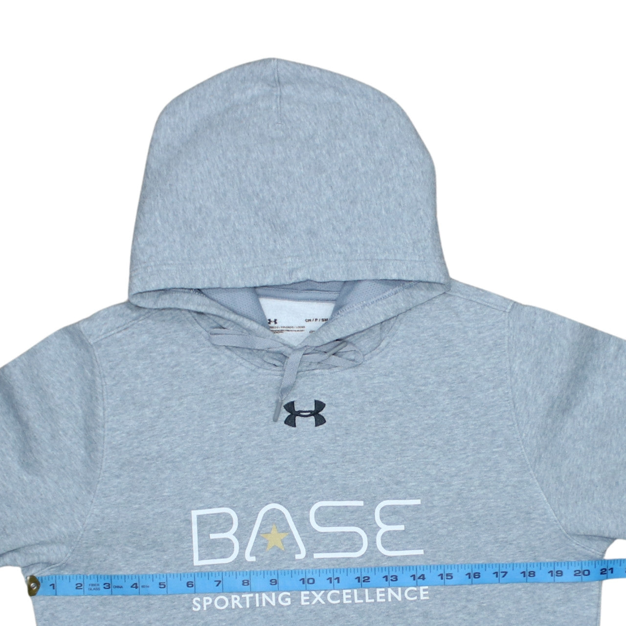Under Armour Men's Grey Pullover Hoodie BASE ColdGear Size S