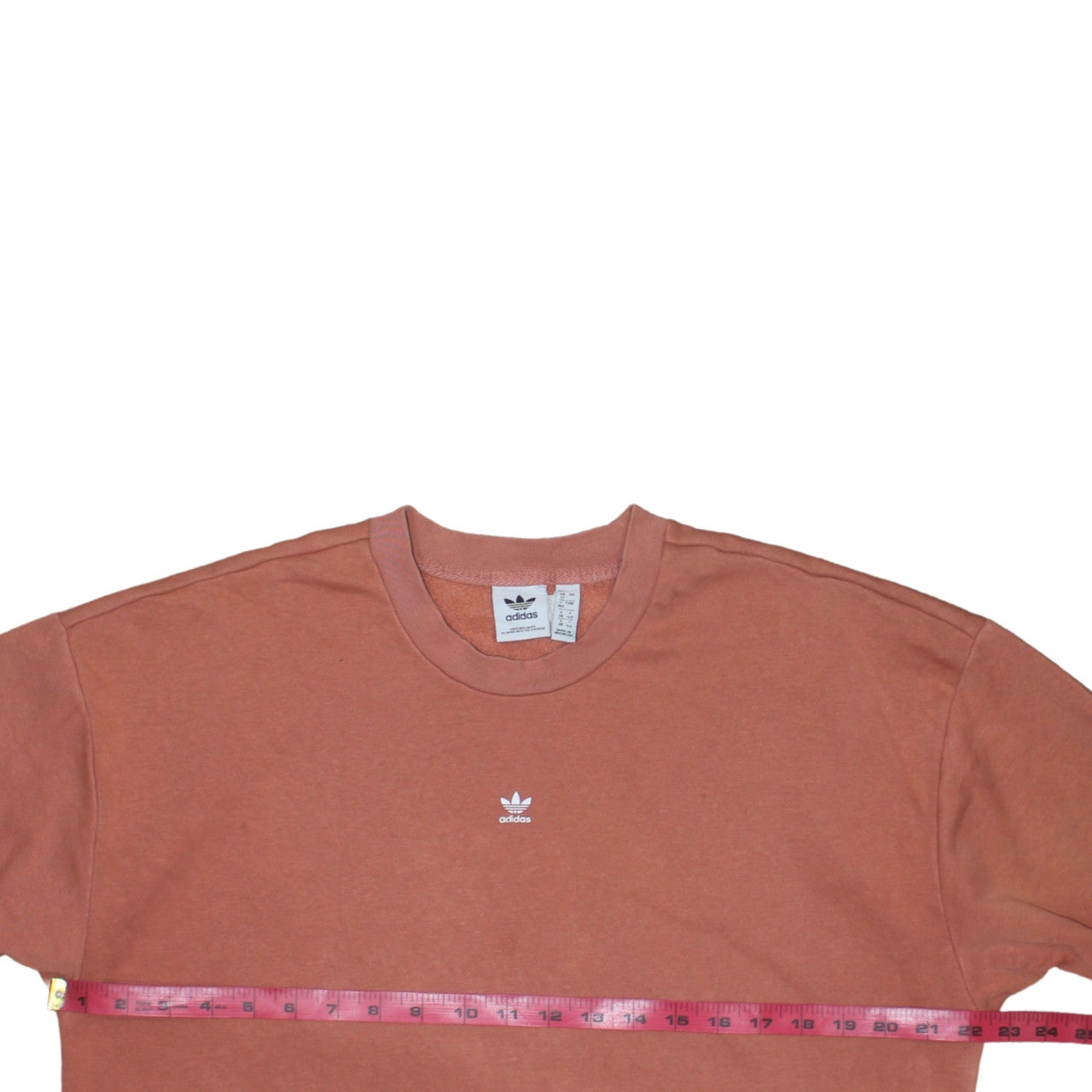 adidas Women’s Brown Crew Neck Pullover Sweatshirt UK 12 Logo Print