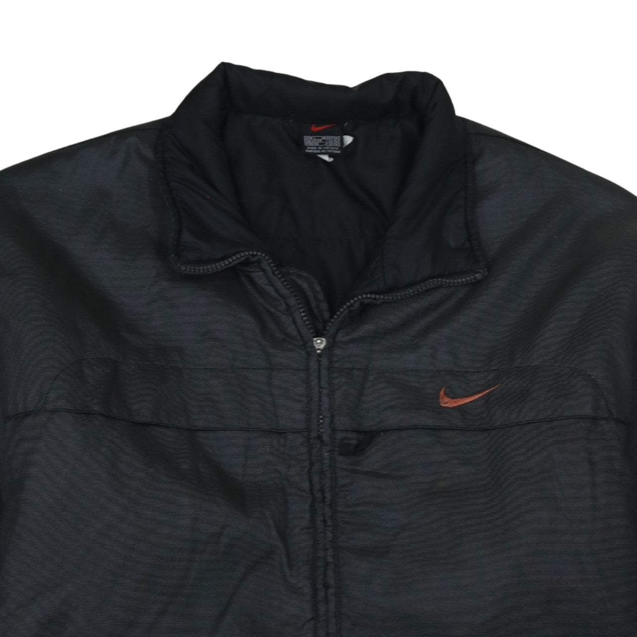 Nike Mens Black L Full Zip Logo Winter Softshell Jacket