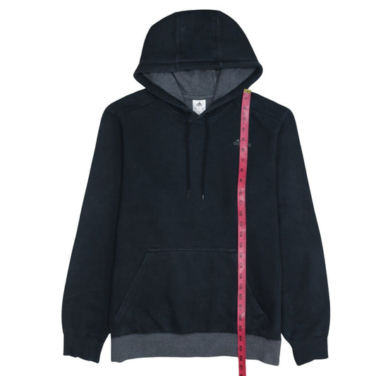 adidas Mens Black Medium Pullover Hoodie Hooded Sweatshirt