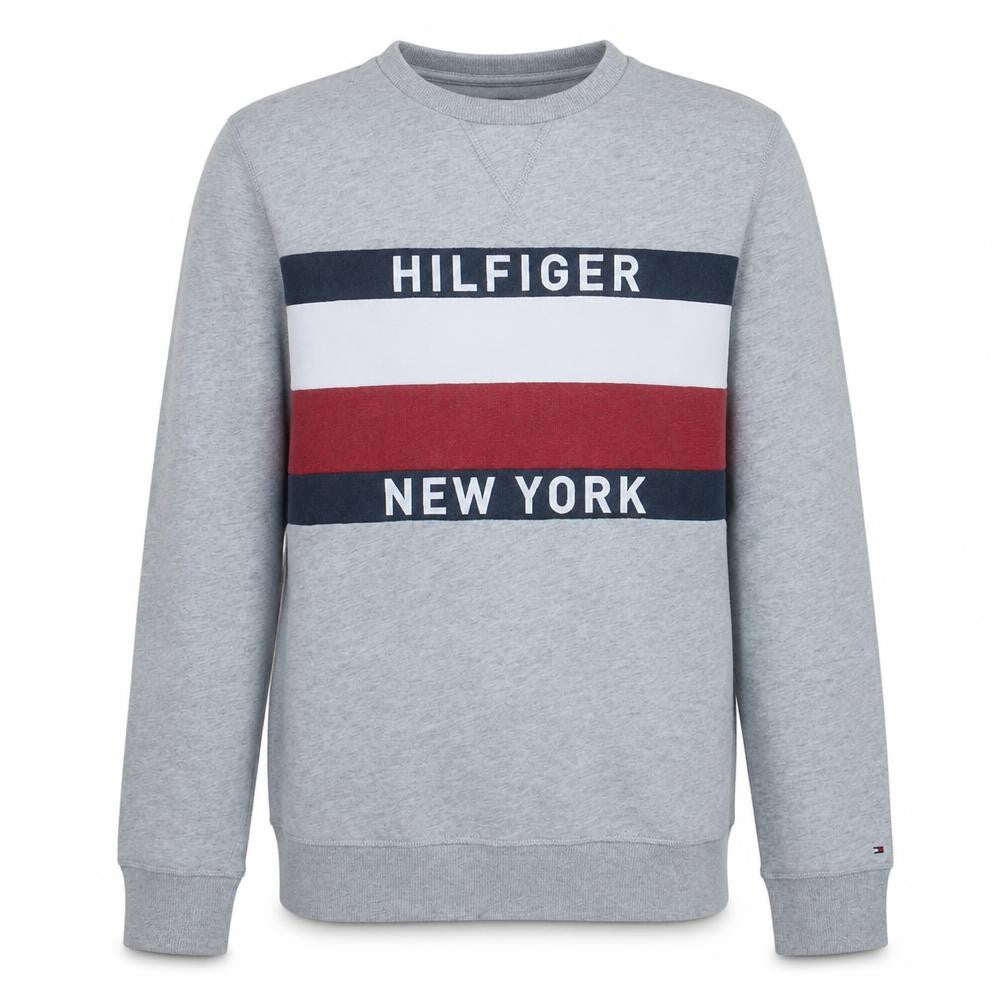 Tommy Hilfiger Men's Grey Sweatshirt Crew Neck Pullover Size M