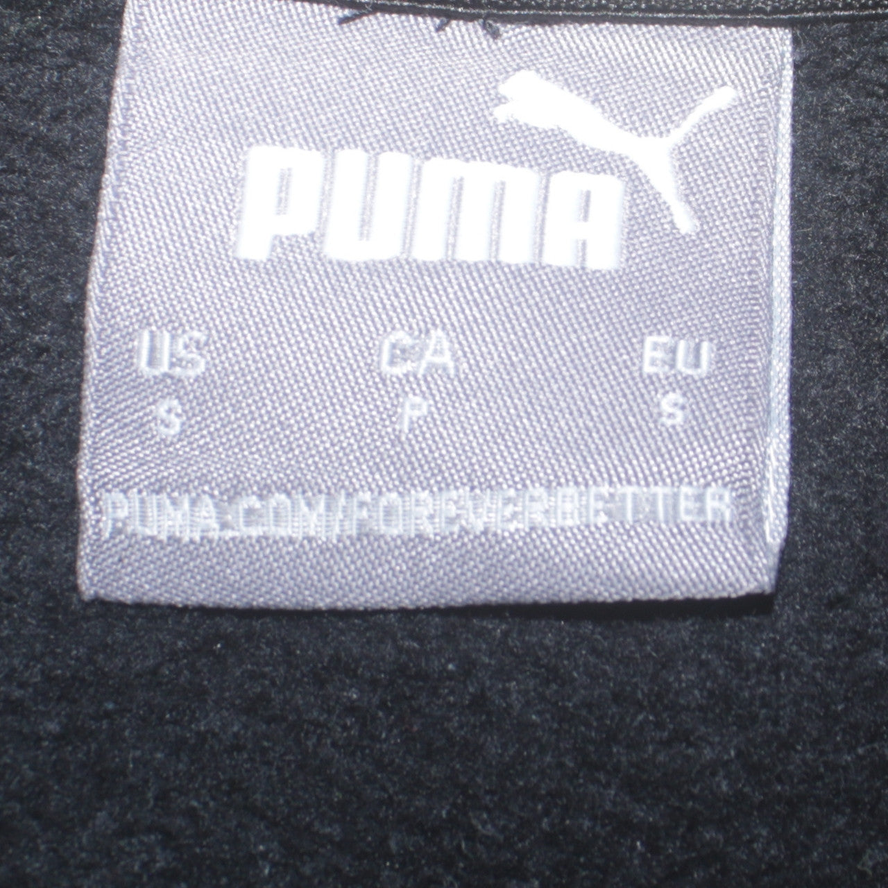 Puma Men's Black Small Crew Neck Pullover Sweatshirt