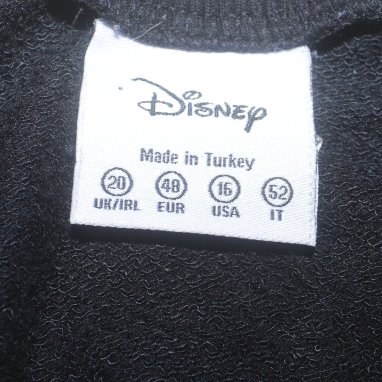 Disney Atmosphere Women's Black Minnie Mouse Sweatshirt Size 20