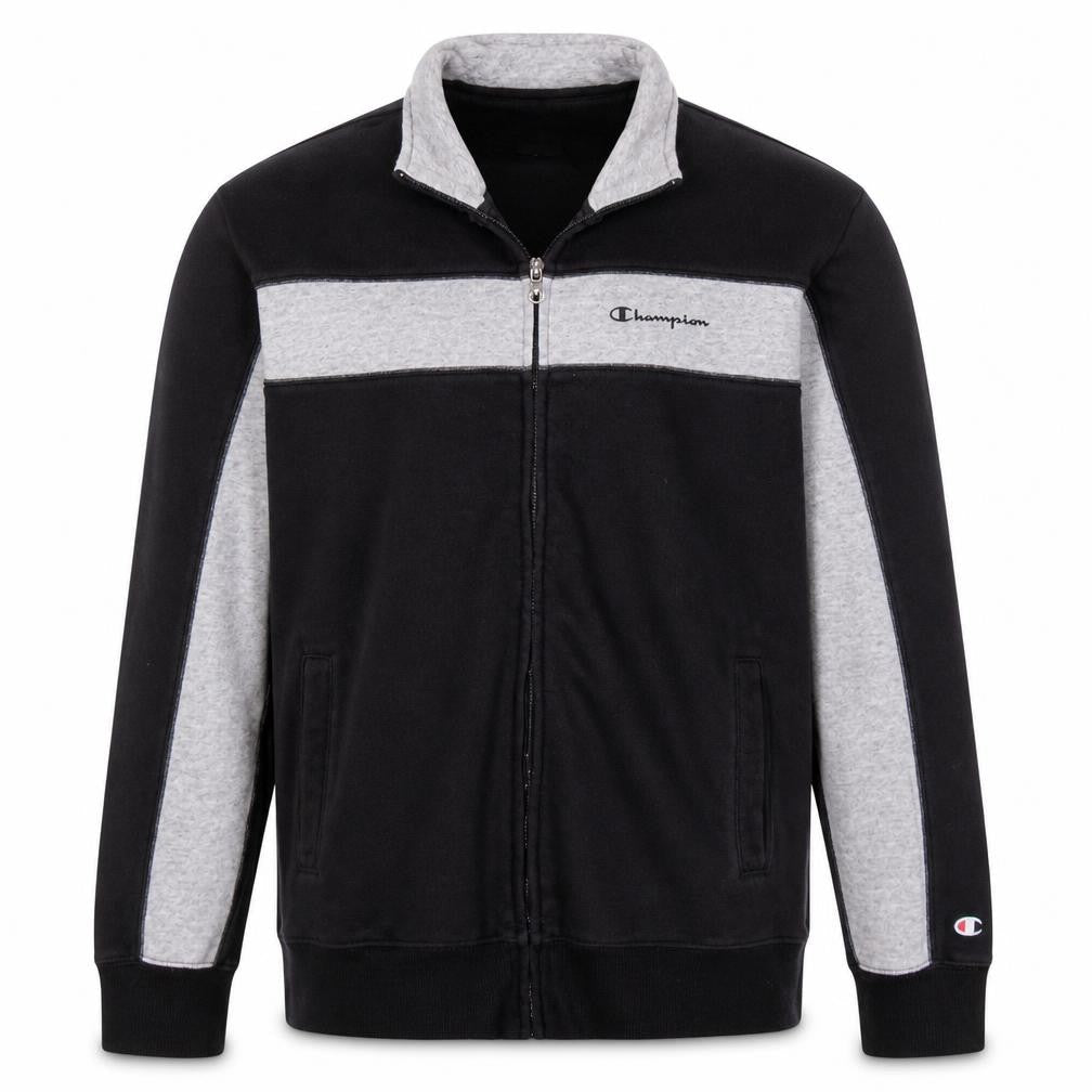 Champion Men's Black Full Zip Fleece Sweatshirt Medium