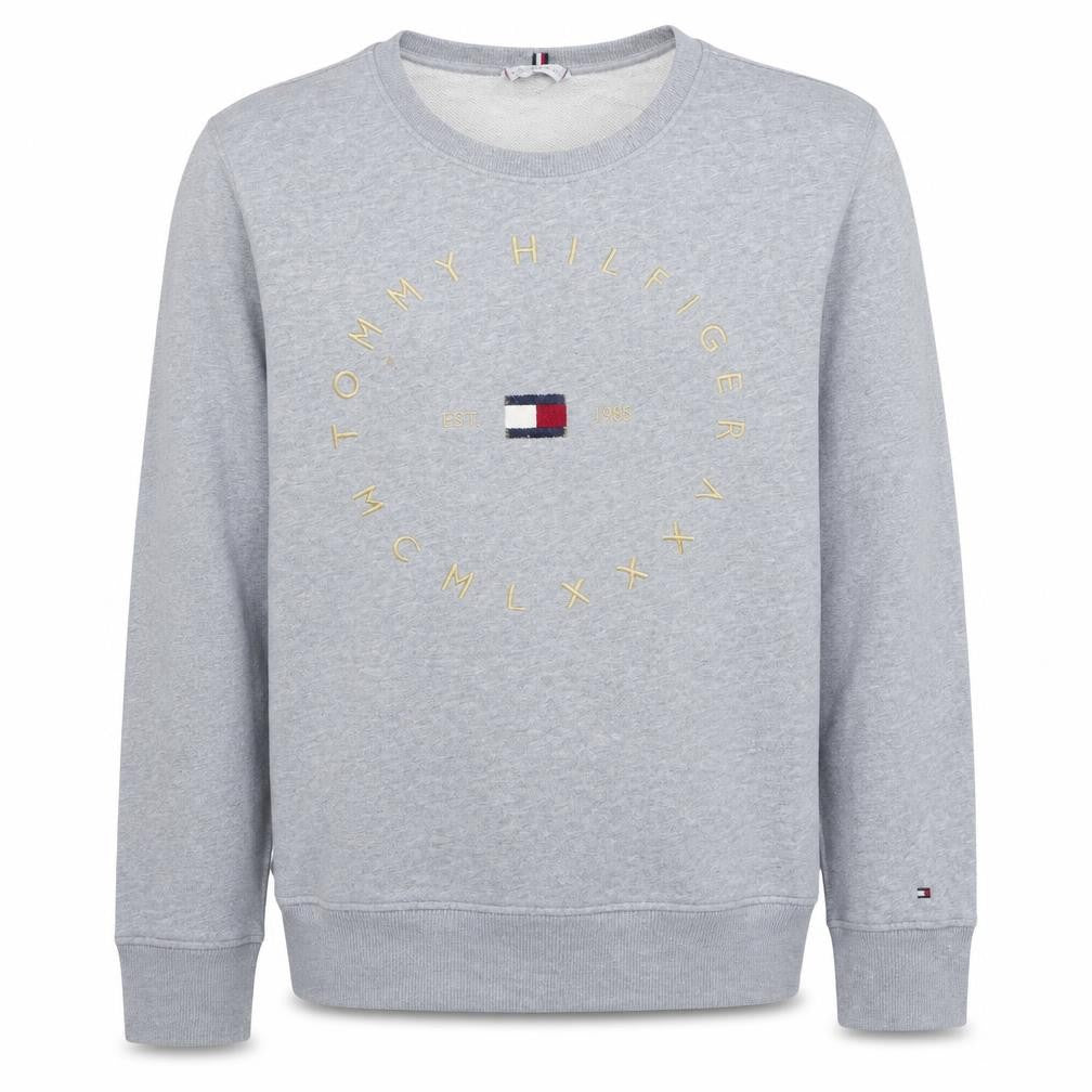 Tommy Hilfiger Men's Grey 2XL Crew Neck Pullover Sweatshirt