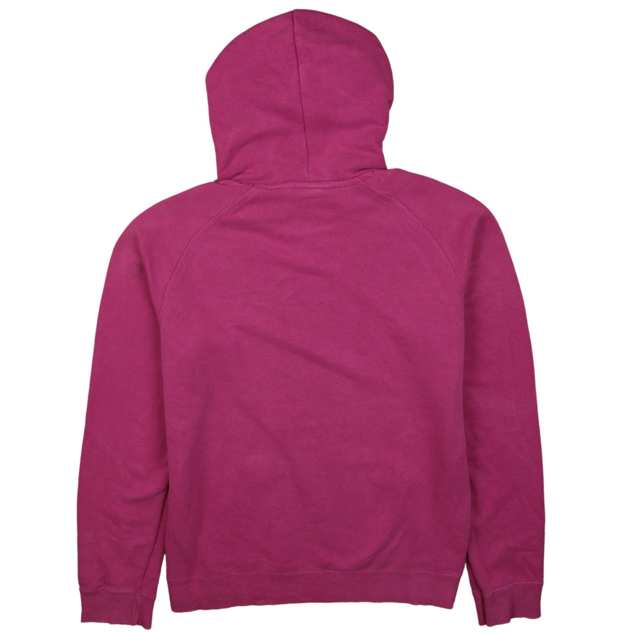 Puma Women's Pink Pullover Hoodie Size 14 with Blue Logo & Lined Hood