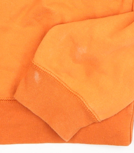 GAP Men's Orange XL Crew Neck Cotton Pullover Sweatshirt