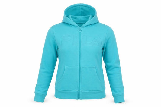 FILA Women’s Blue Full Zip Hooded Fleece Jacket Size S