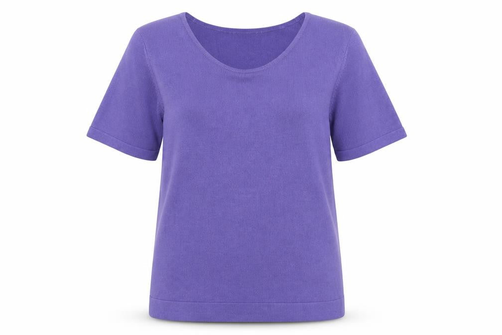 Marks and Spencer Women’s Purple Acrylic Short Sleeve Knit Top Size 20