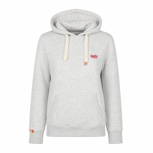 Superdry Women's Grey Pullover Hoodie Size XS Cotton Blend