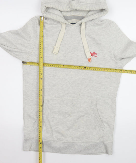 Superdry Women's Grey Pullover Hoodie Size XS Cotton Blend
