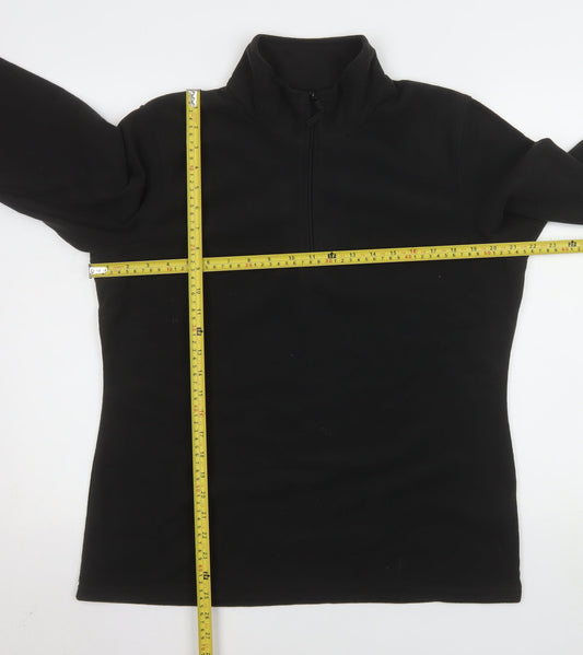 Mountain Warehouse Men’s Black Fleece Pullover Sweatshirt L