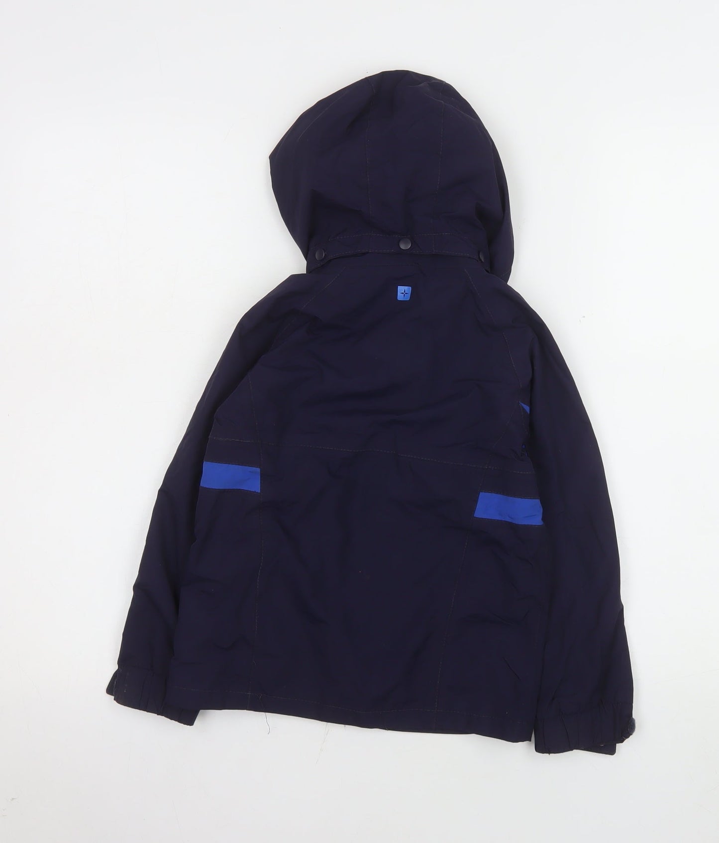 Mountain Warehouse Boys Blue Waterproof Hooded Rain Coat Jacket 5-6 Years