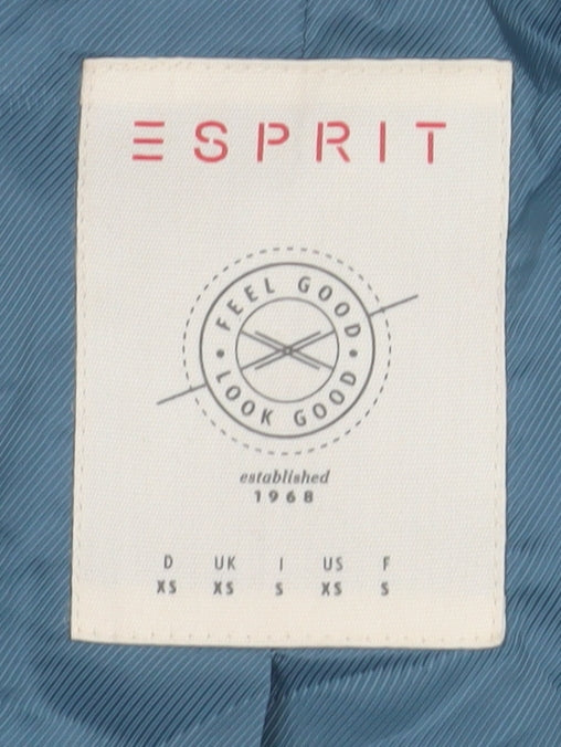 Esprit Women’s Multicoloured Tweed Mid-Length Coat XS