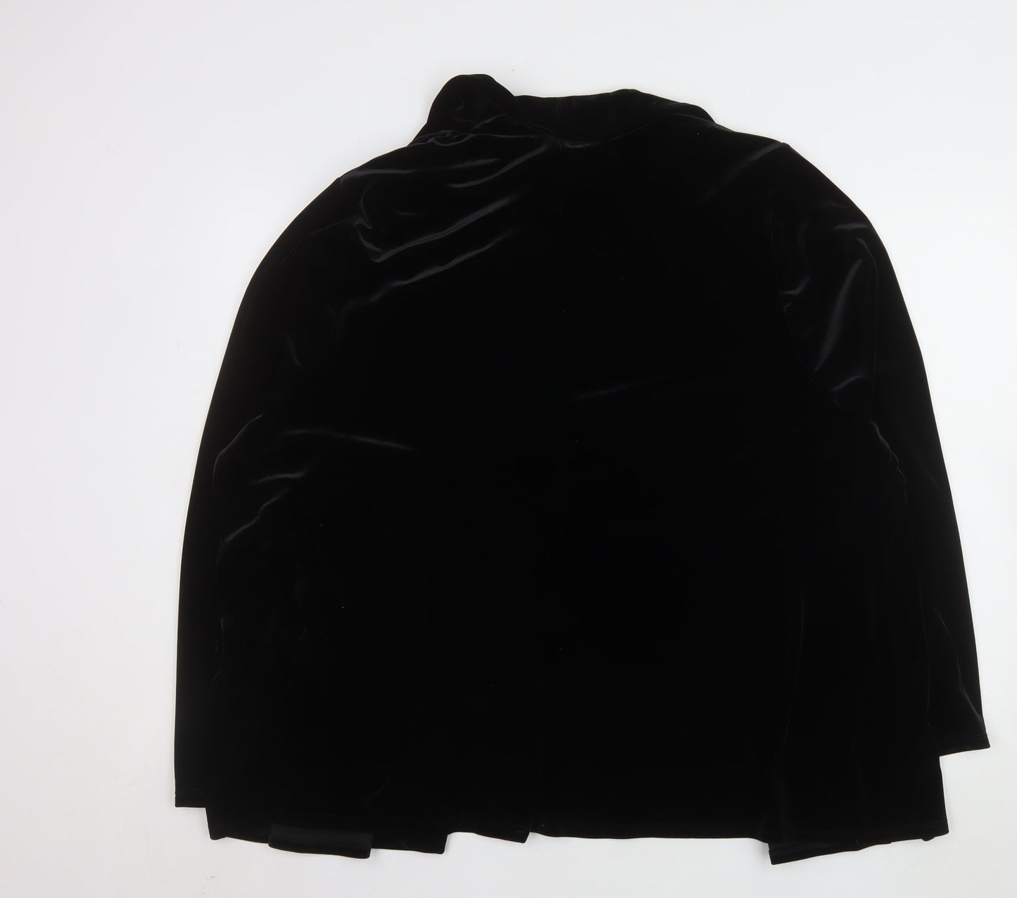 Studio 8 by Phase Eight Women Black Velvet Blazer Jacket Size 26
