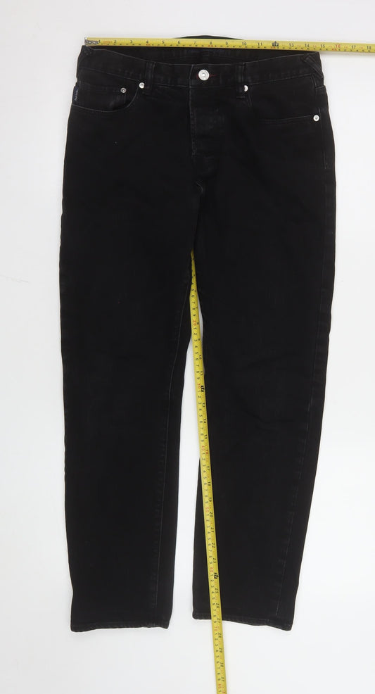 Paul Smith Women's Black Straight Leg Stretch Jeans Size S