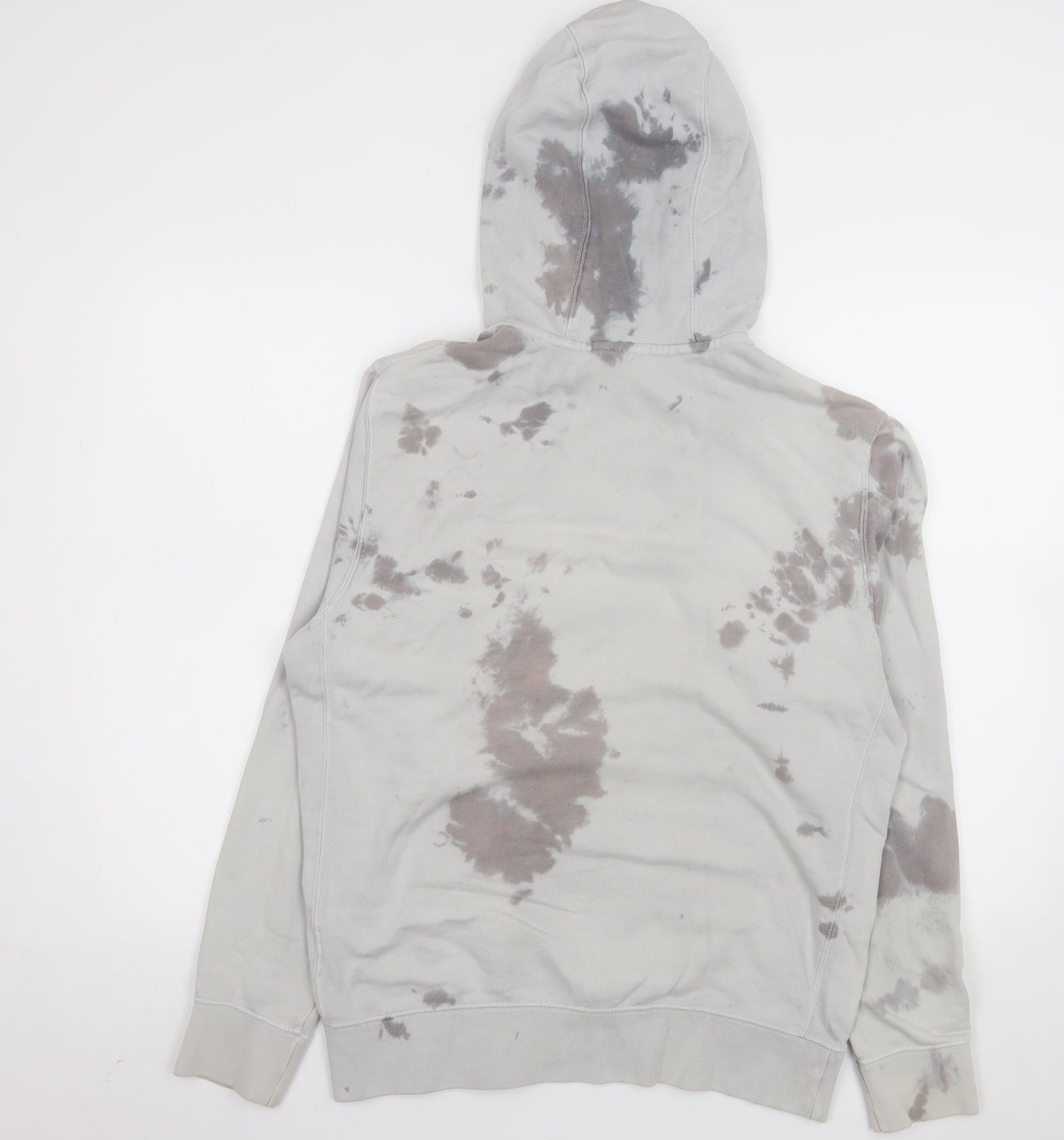 Nike Womens Grey Tie Dye Pullover Hoodie Size S Cotton Blend
