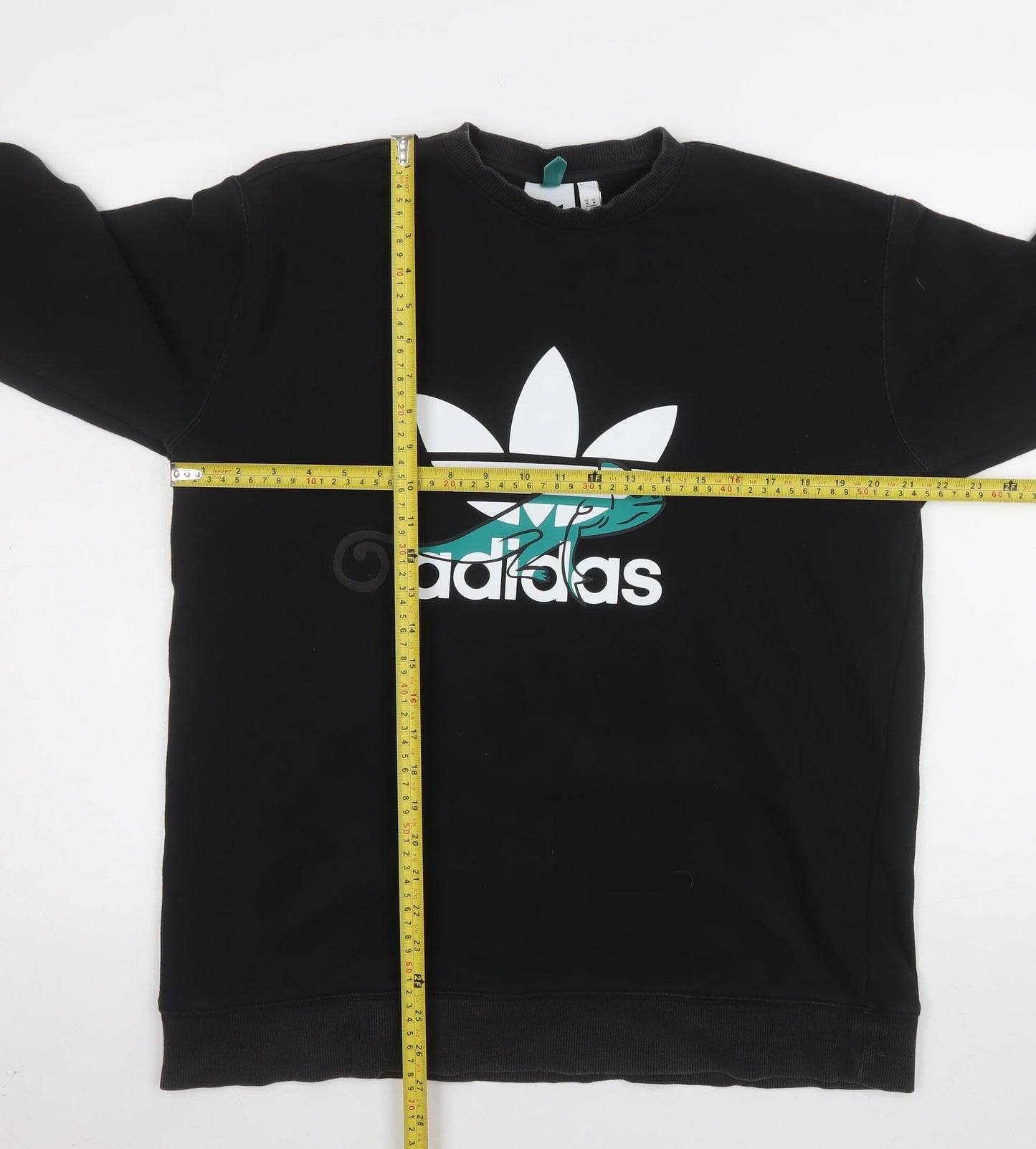 Adidas Men's Black Graphic Pullover Sweatshirt Medium