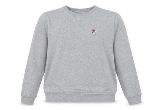 FILA Mens Grey Crew Neck Pullover Sweatshirt Size L Regular Fit