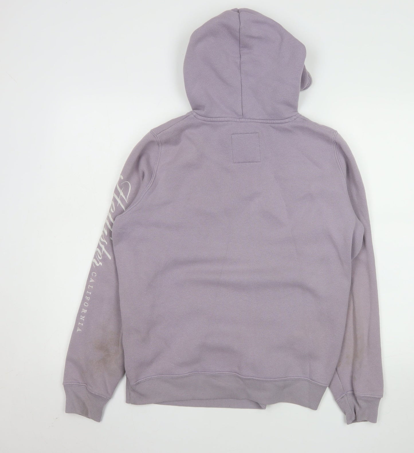 Hollister Women Lavender Hoodie L Pullover Cotton Blend Casual