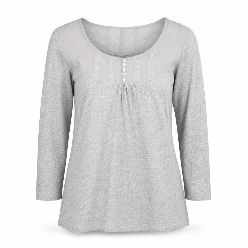 Marks and Spencer Womens Grey 3/4 Sleeve Tunic Blouse UK 8