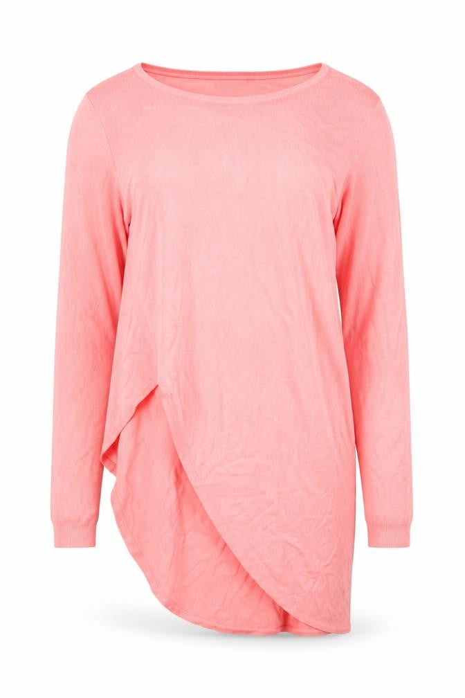Vero Moda Women's Pink Long Sleeve Tunic Knit Top Size M