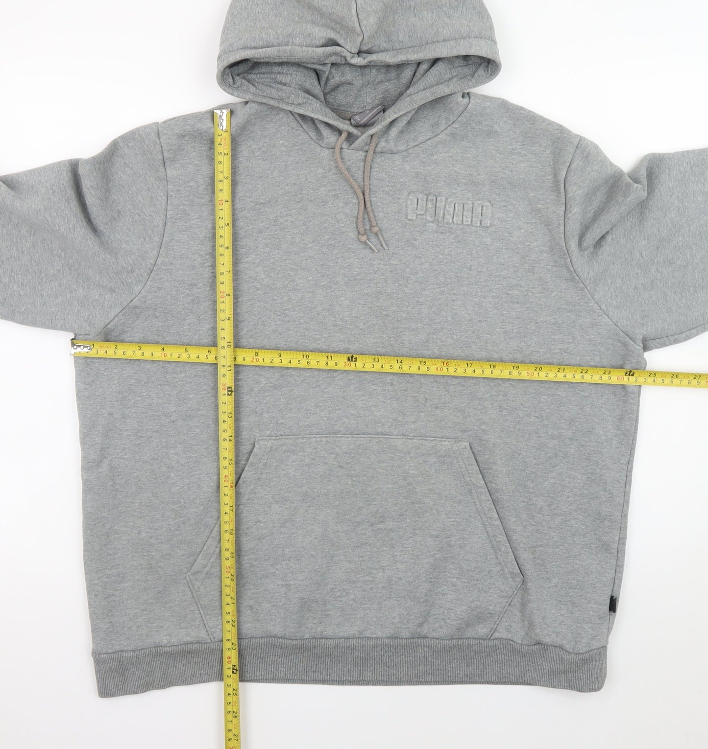Puma Mens Grey XL Pullover Hoodie Sweatshirt Fleece