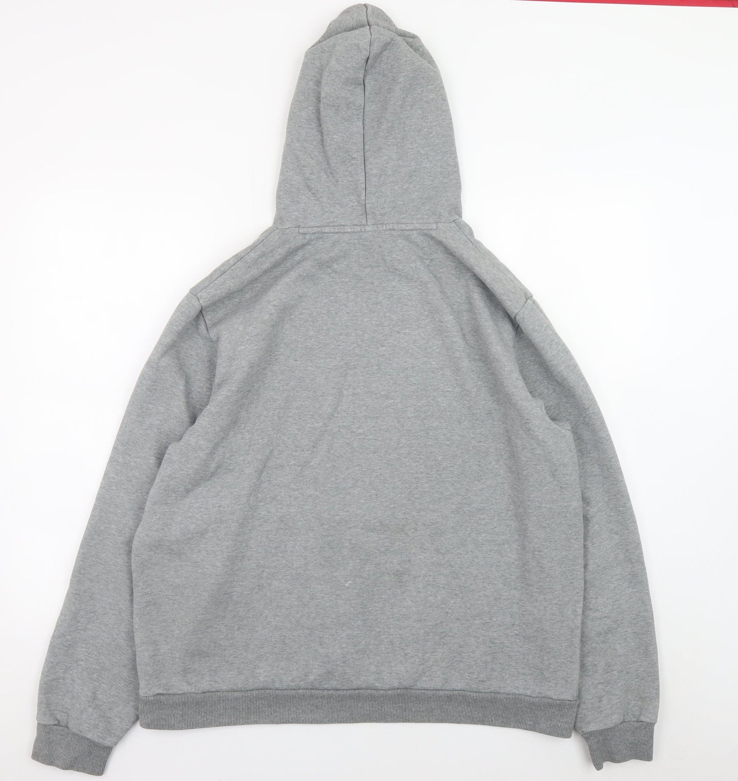 Puma Mens Grey XL Pullover Hoodie Sweatshirt Fleece