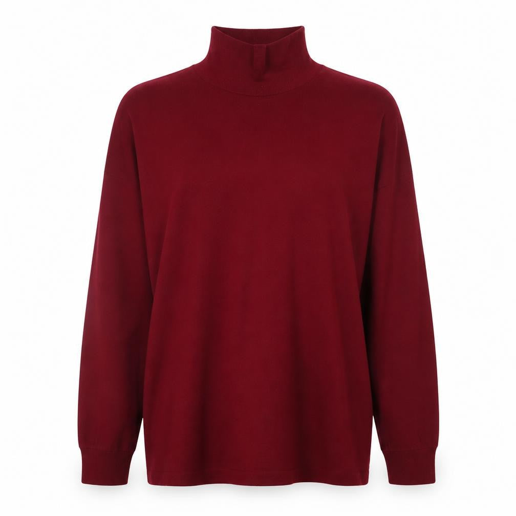 Marks and Spencer Men's Red Roll Neck Cotton Jumper M