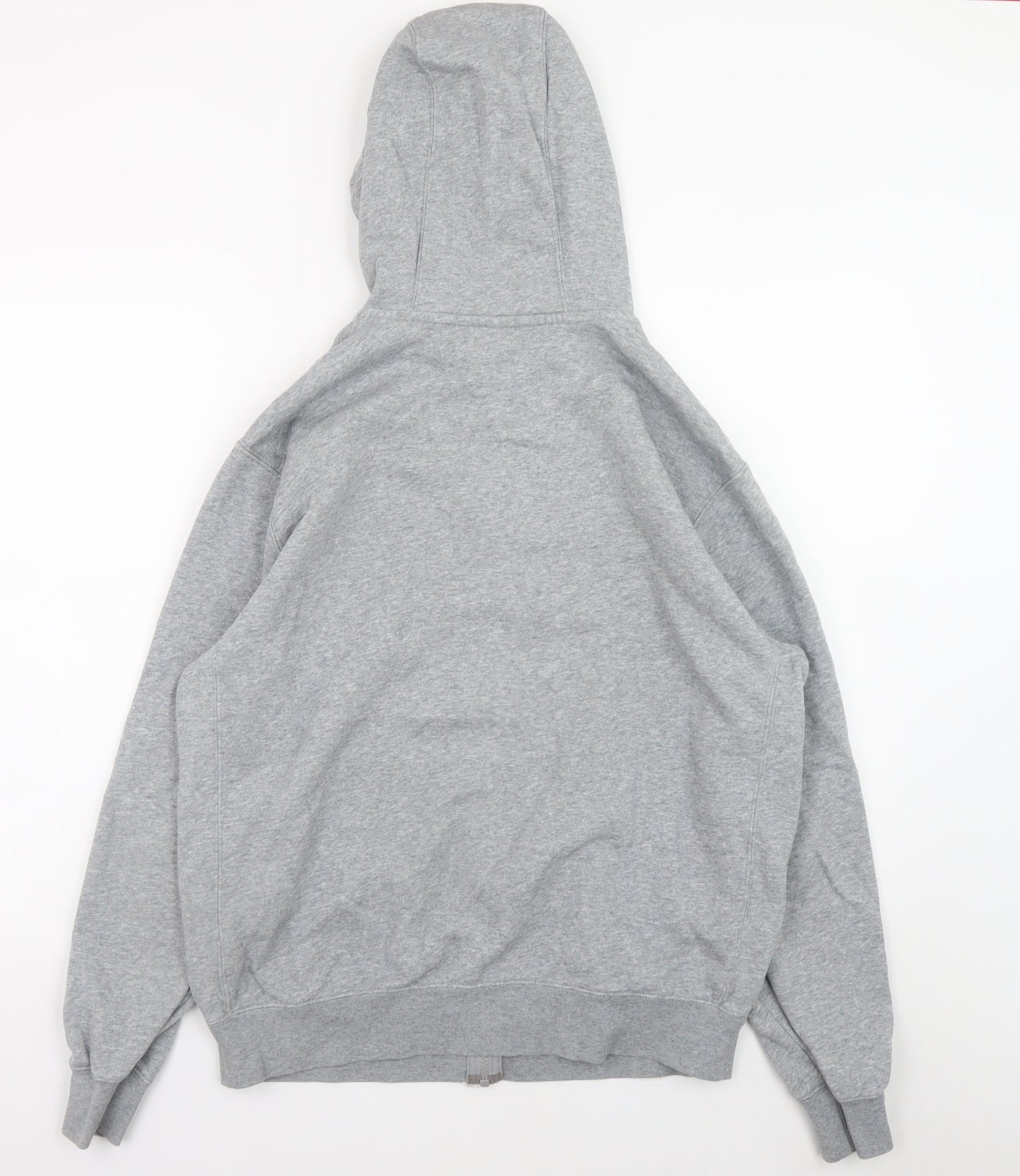 Nike Men's Grey Full Zip Fleece Hoodie Size M Regular Fit