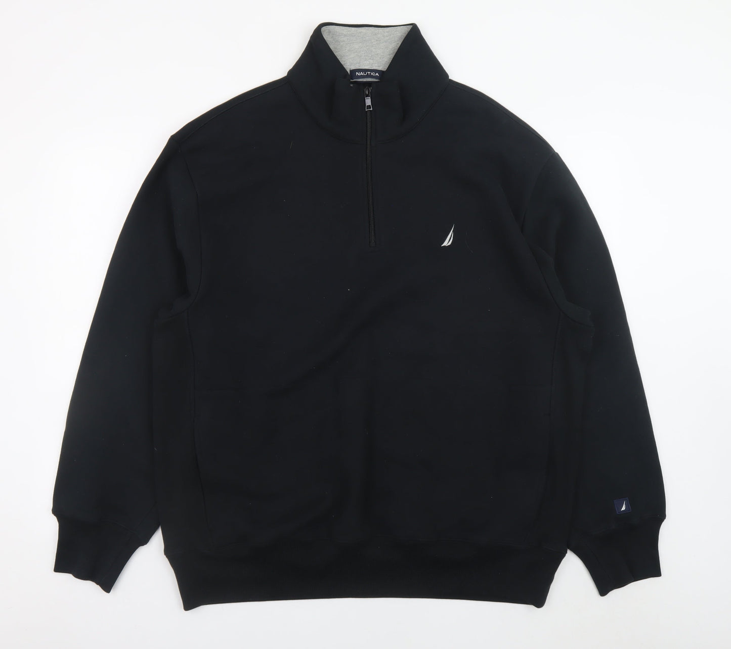 Nautica Men’s Black XL 1/4 Zip Pullover Sweatshirt