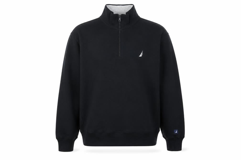 Nautica Men’s Black XL 1/4 Zip Pullover Sweatshirt