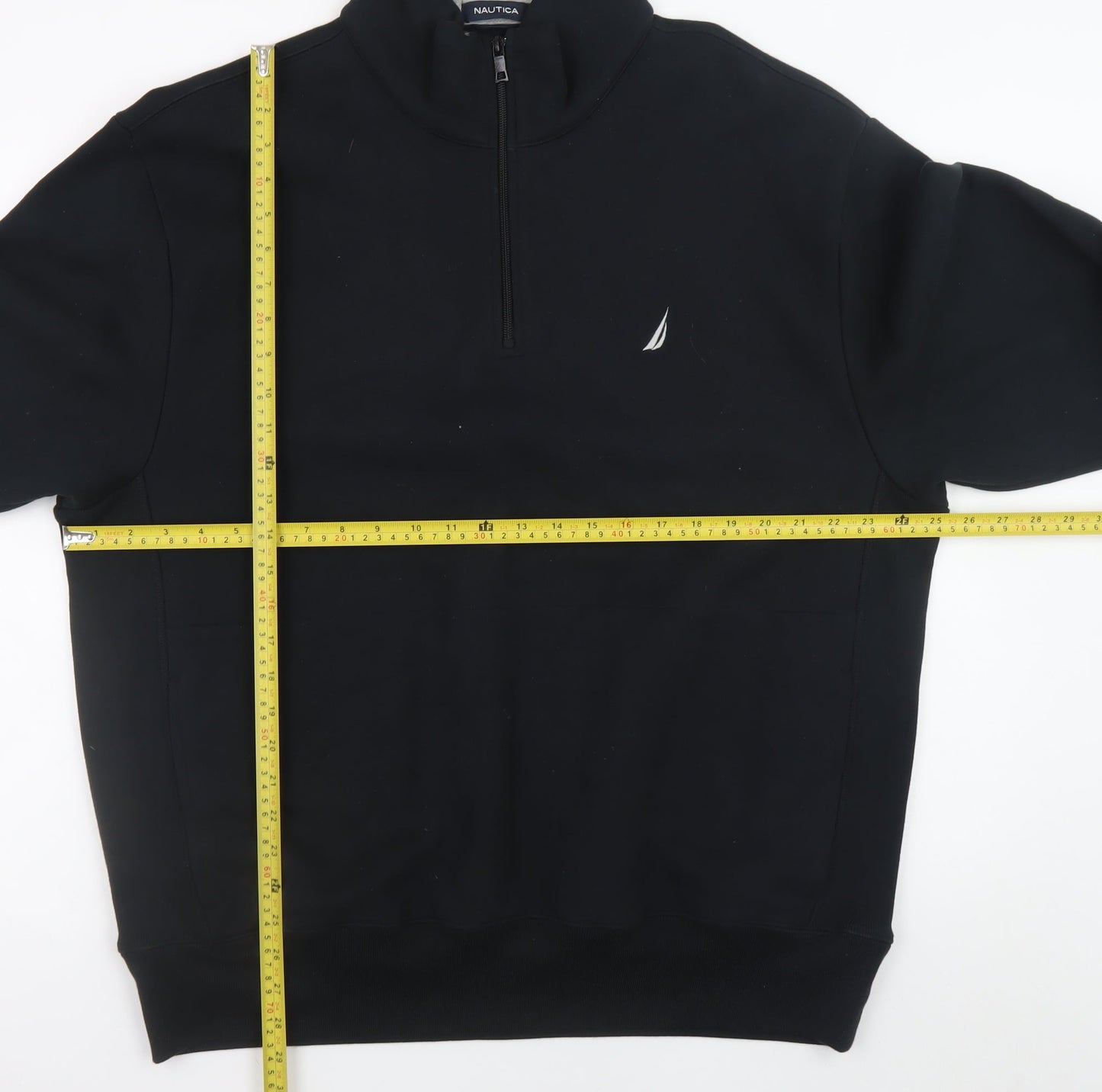 Nautica Men’s Black XL 1/4 Zip Pullover Sweatshirt