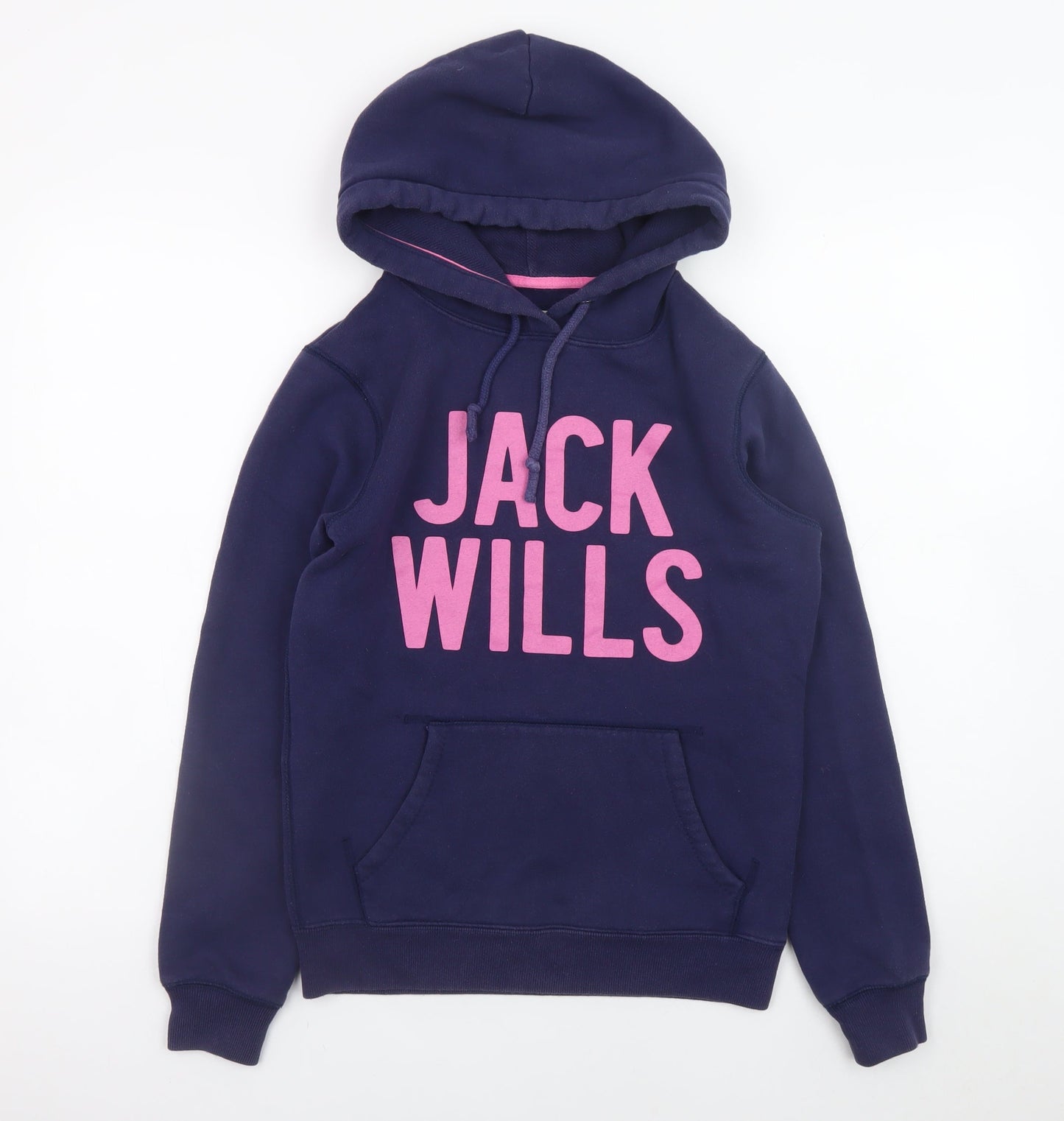 Jack Wills Womens Navy Blue Pullover Hoodie Size 8