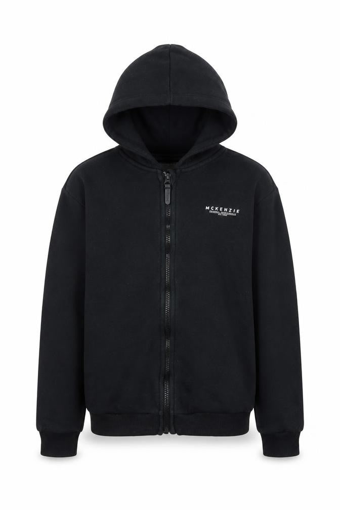 McKenzie Boys Black Full Zip Hoodie 12-13 Years Fleece Sweatshirt
