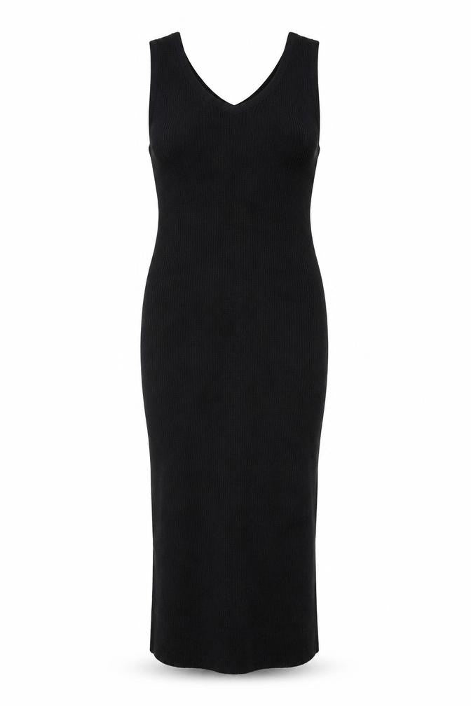 MNG Women’s Black Sleeveless Bodycon Midi Dress XS