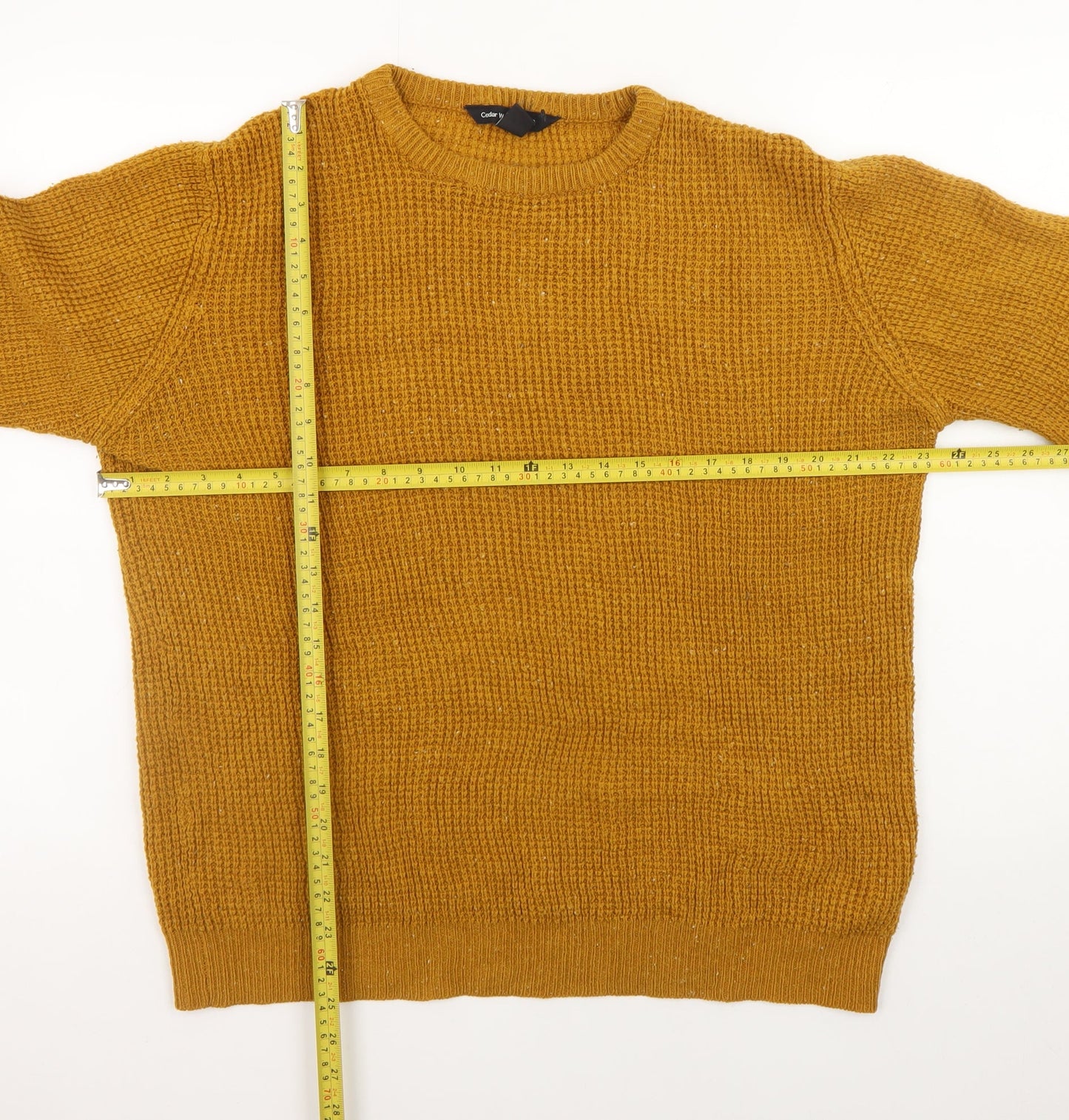 Cedar Wood State Women’s Brown Chunky-Knit Pullover Jumper M