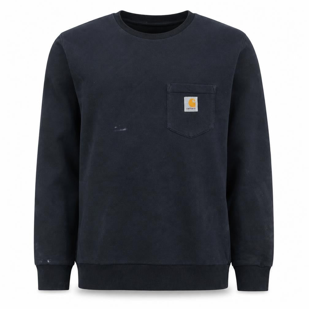 Carhartt Men's Black Small Regular Fit Crew Neck Sweatshirt