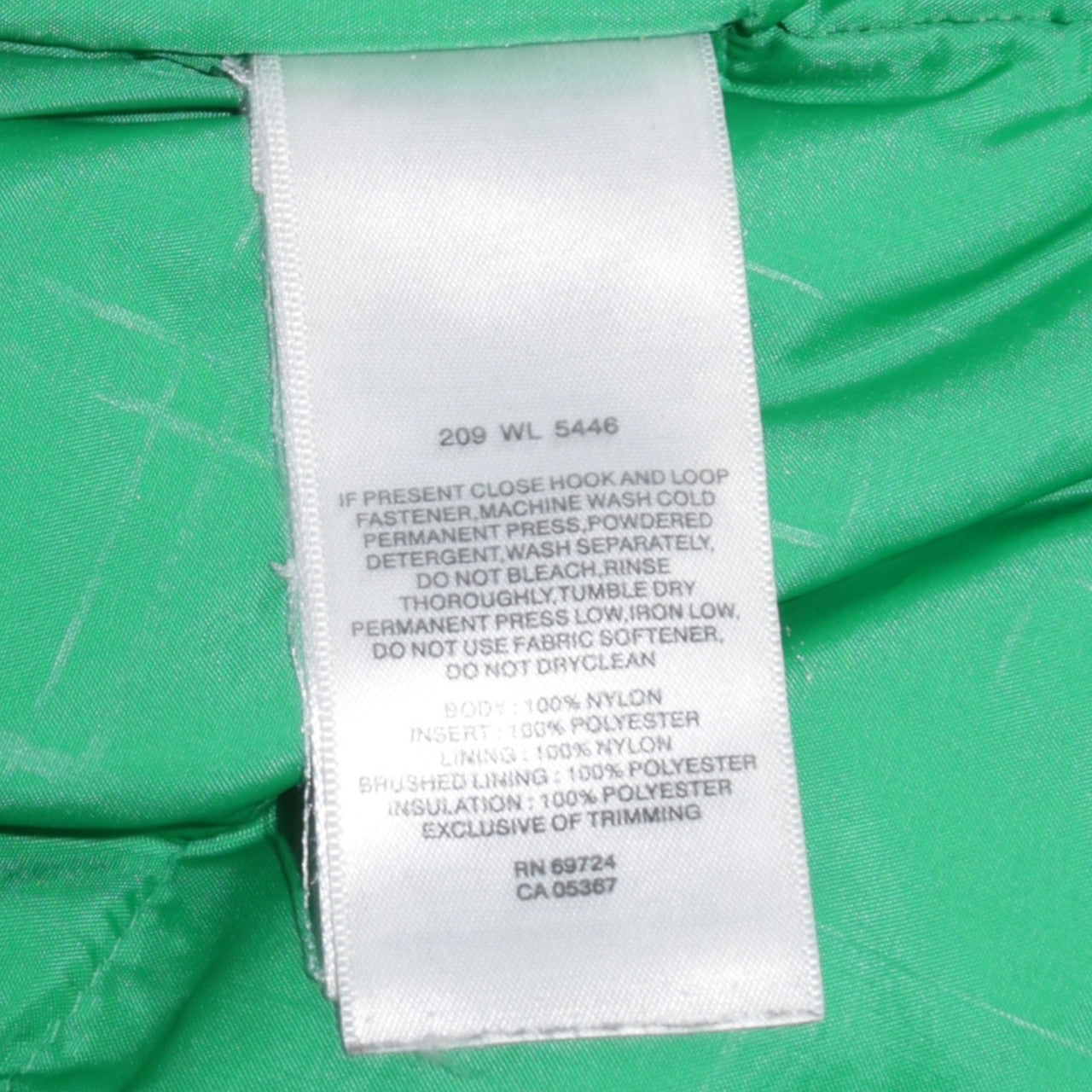 Columbia Women's Green Ski Jacket L Regular Nylon Winter Coat