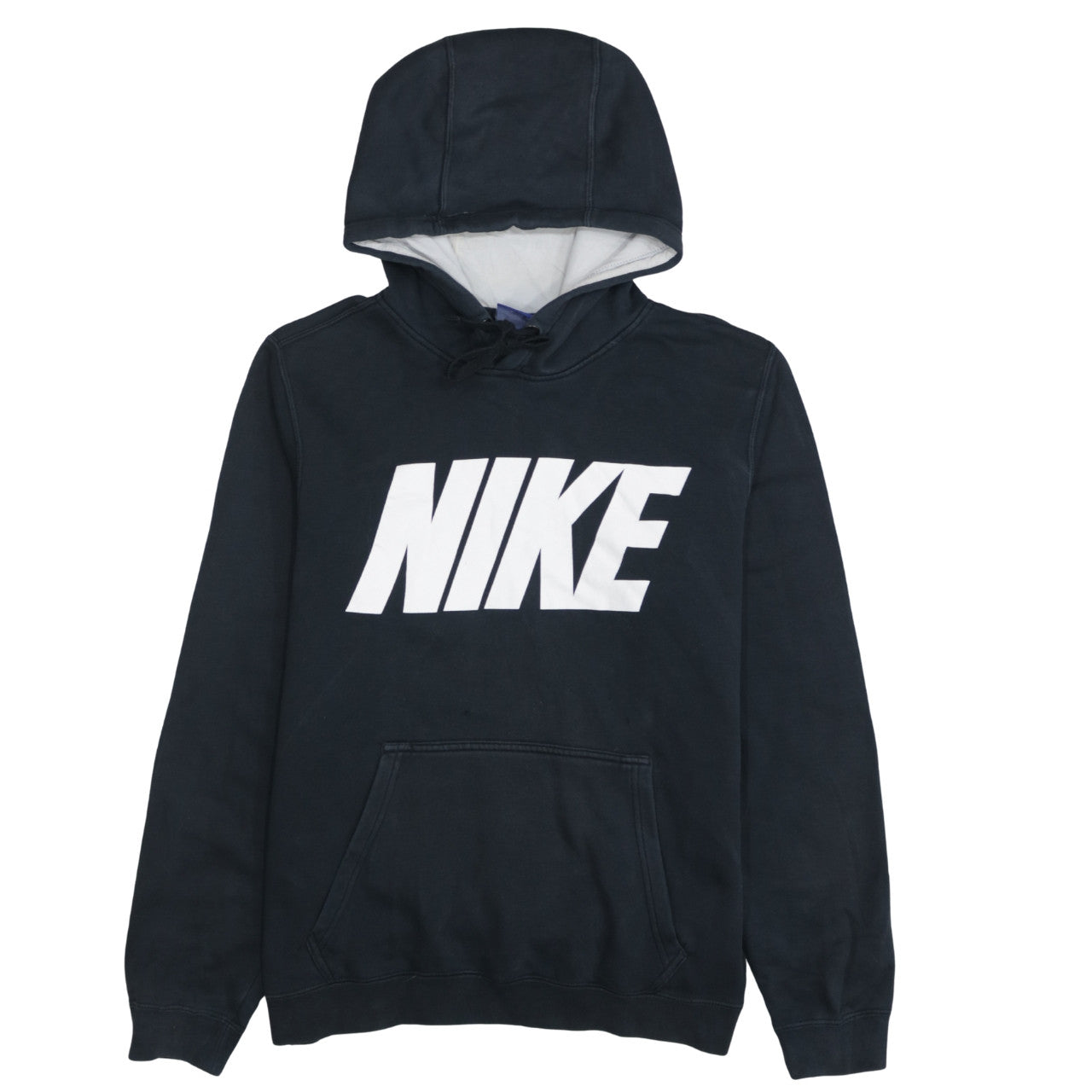 Nike Men's Black Pullover Hoodie Small Graphic Logo Fleece