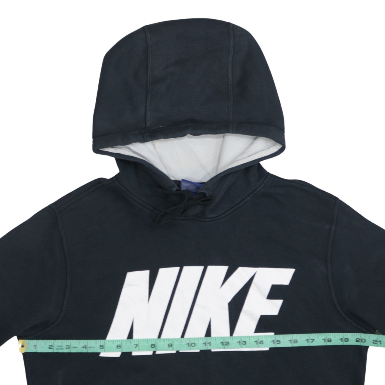 Nike Men's Black Pullover Hoodie Small Graphic Logo Fleece