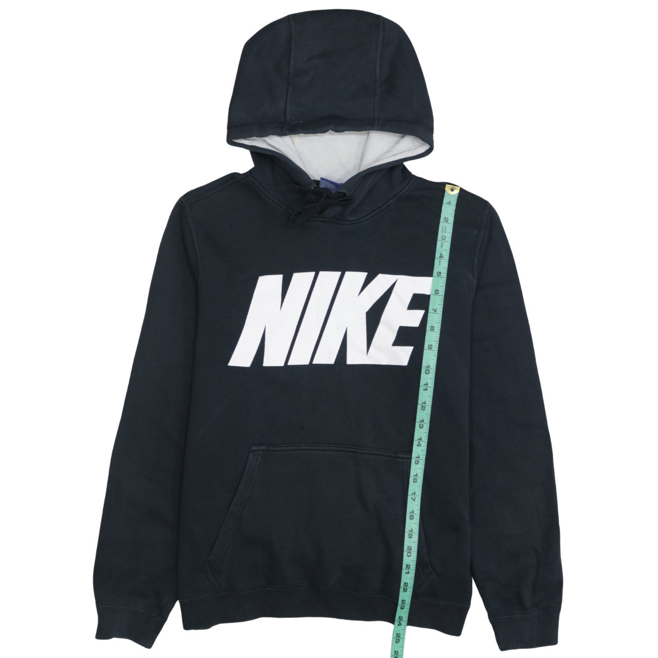 Nike Men's Black Pullover Hoodie Small Graphic Logo Fleece