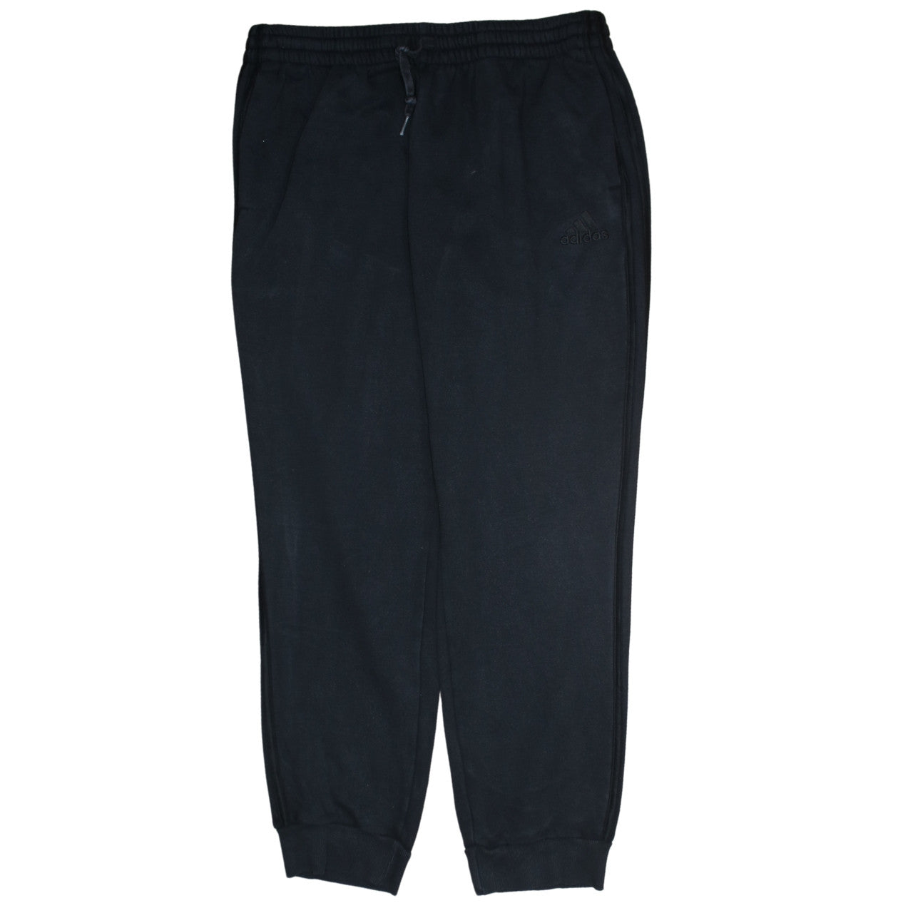 Adidas Men Black XL Jogger Sweatpants Cotton Fleece Trousers