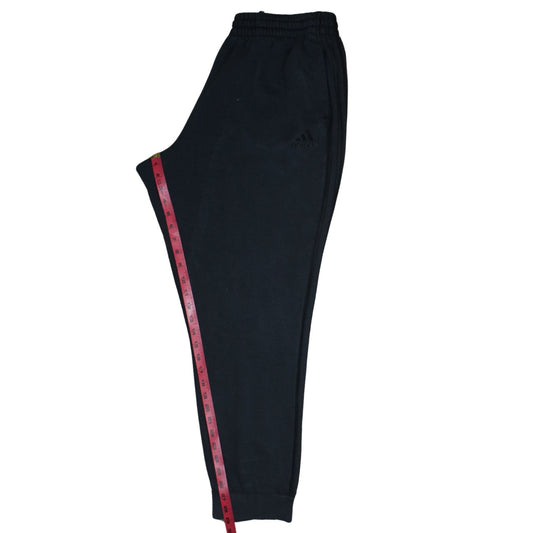 Adidas Men Black XL Jogger Sweatpants Cotton Fleece Trousers