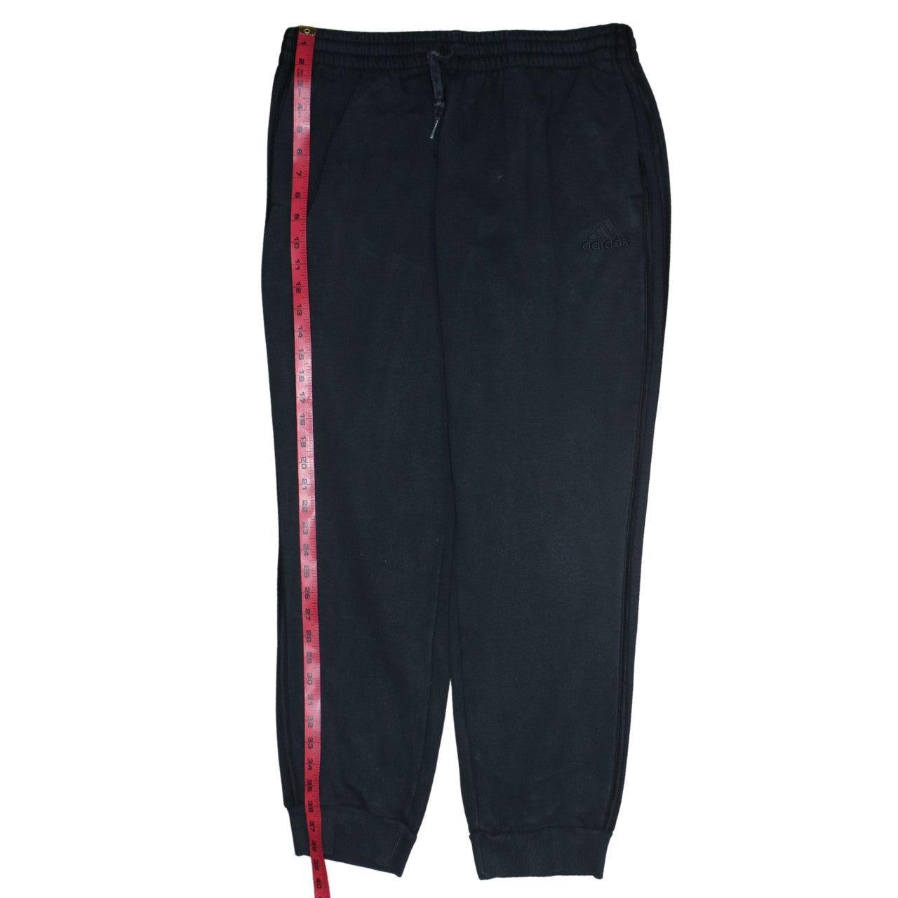 Adidas Men Black XL Jogger Sweatpants Cotton Fleece Trousers