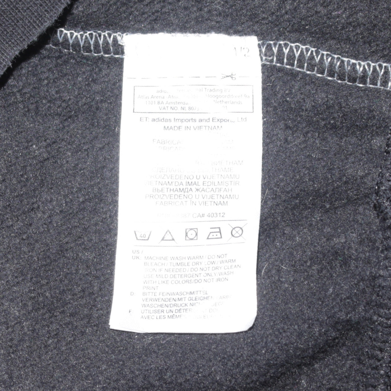 Adidas Men's Grey Pullover Hoodie Small Logo Sports Fleece