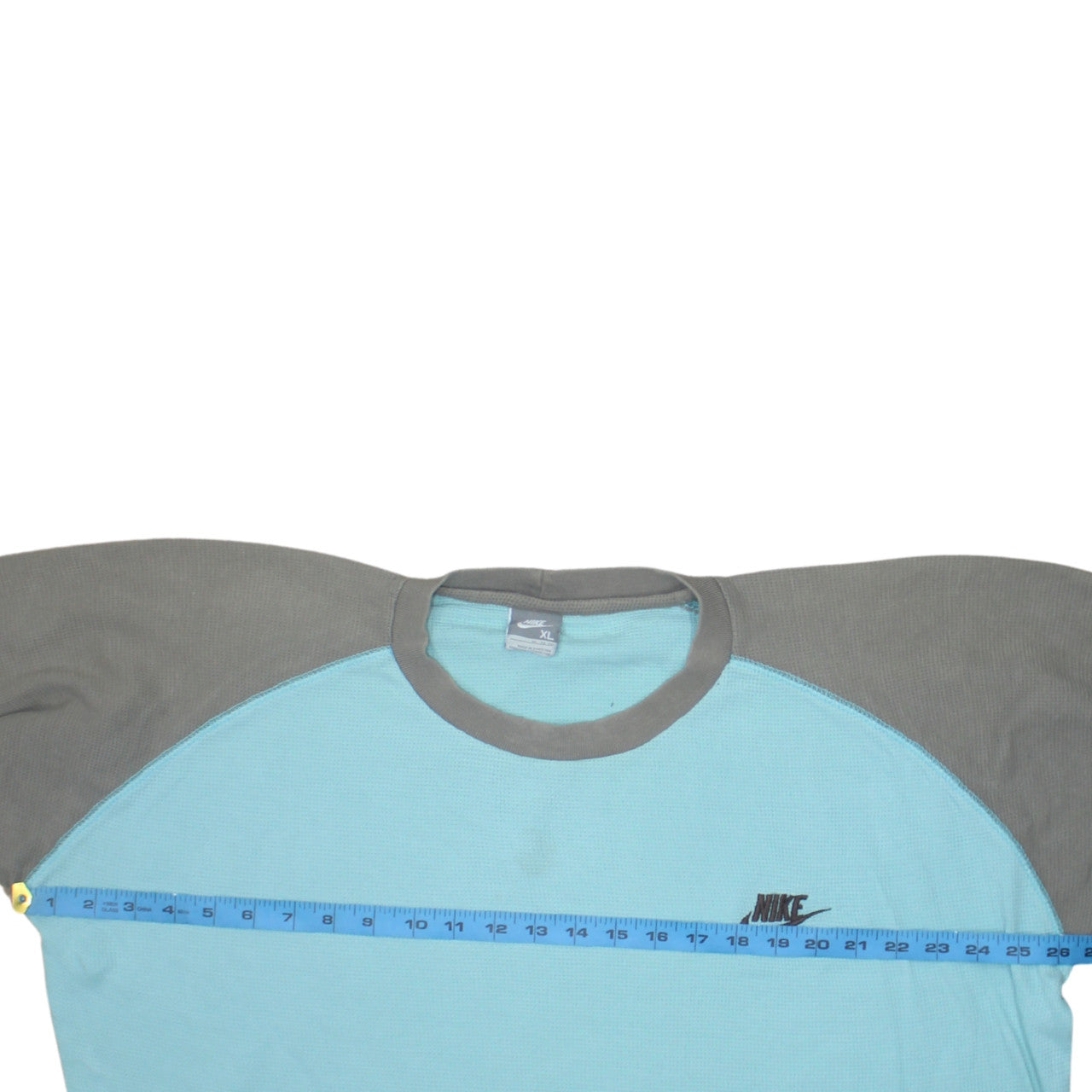 Nike Men's Blue XL Waffle Knit Crew Neck Long Sleeve Pullover Jumper