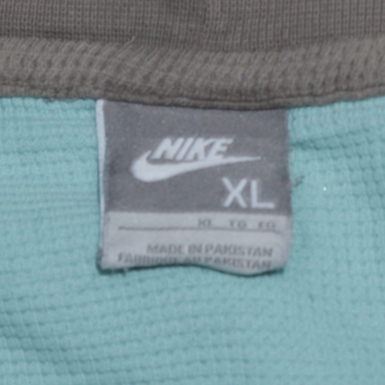 Nike Men's Blue XL Waffle Knit Crew Neck Long Sleeve Pullover Jumper